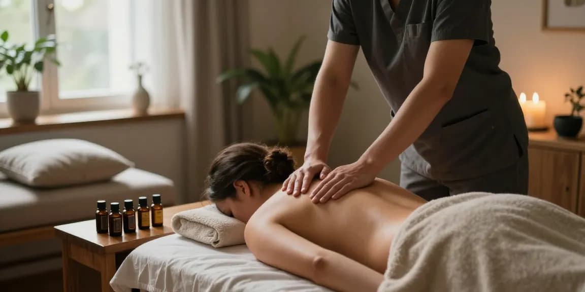 Experience 일산출장마사지 at home with a professional therapist in a serene setting.