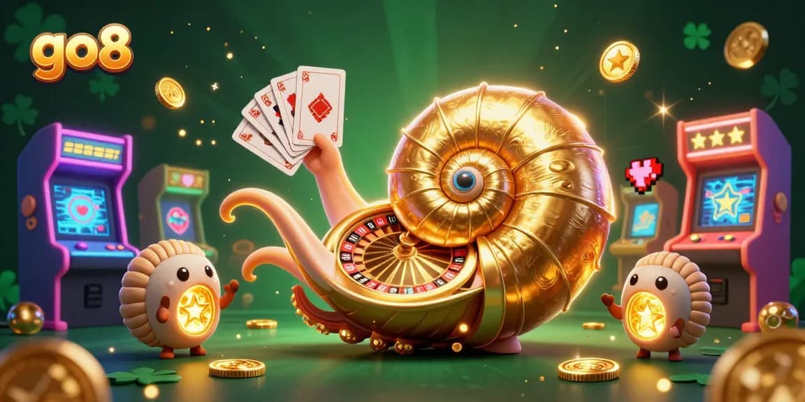 Experience thrilling gameplay at go8 with an energetic scene featuring a giant roulette wheel nautilus and vibrant gaming elements.