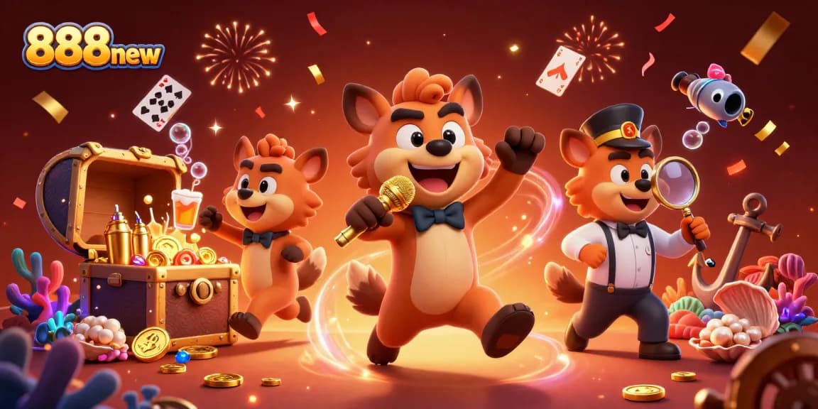 Engage with the thrilling world of 888new, featuring hyenas in a dynamic comedy casino scene packed with exciting elements.