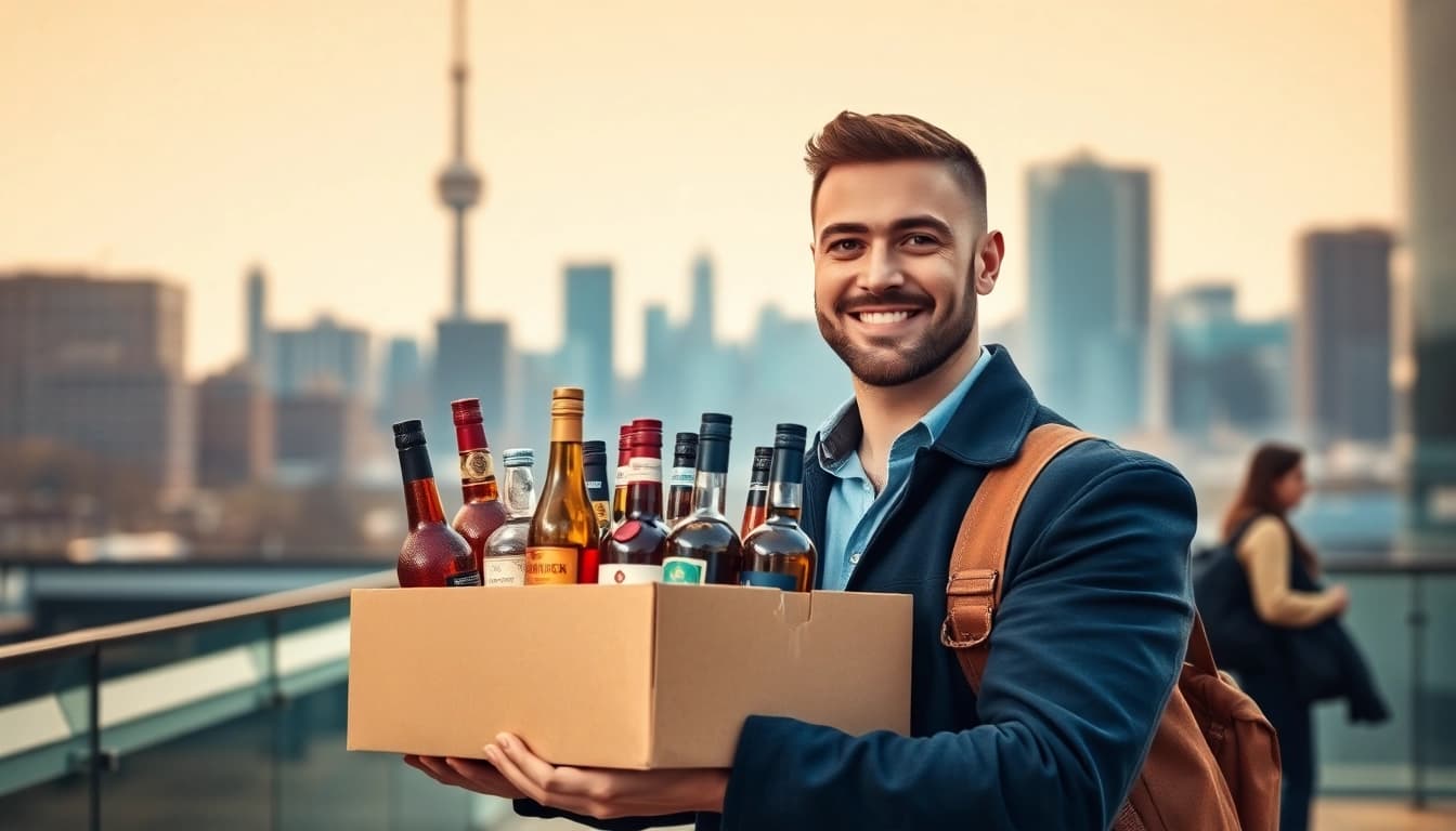 Enjoy fast and convenient liquor delivery Toronto services with a friendly delivery expert.