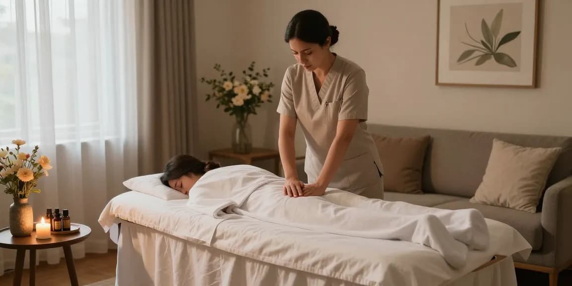Experience soothing 안산출장마사지 in a tranquil home setting with a skilled therapist providing relaxation.