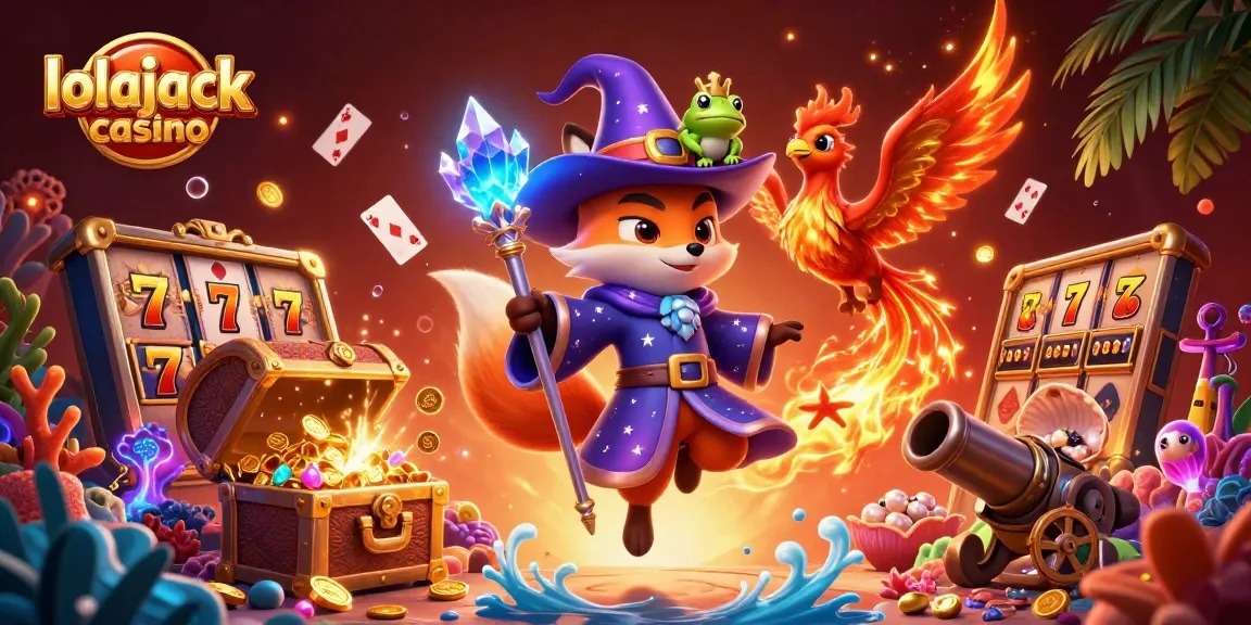 Engage in thrilling adventures at lolajack casino with vibrant 3D characters and exciting gaming elements.