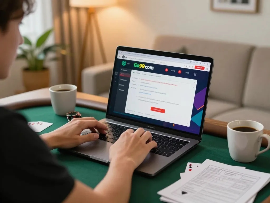 Engaging online poker session on Go99 com with vibrant interface and strategic notes.