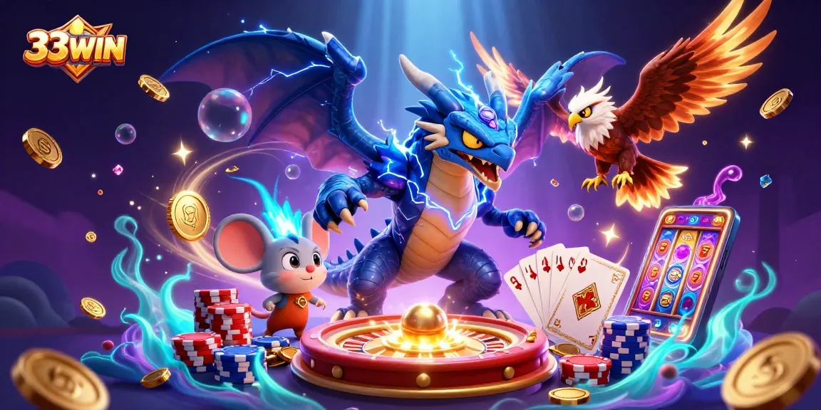 Engage with the vibrant casino world of 33WIN filled with stunning characters and exciting elements.