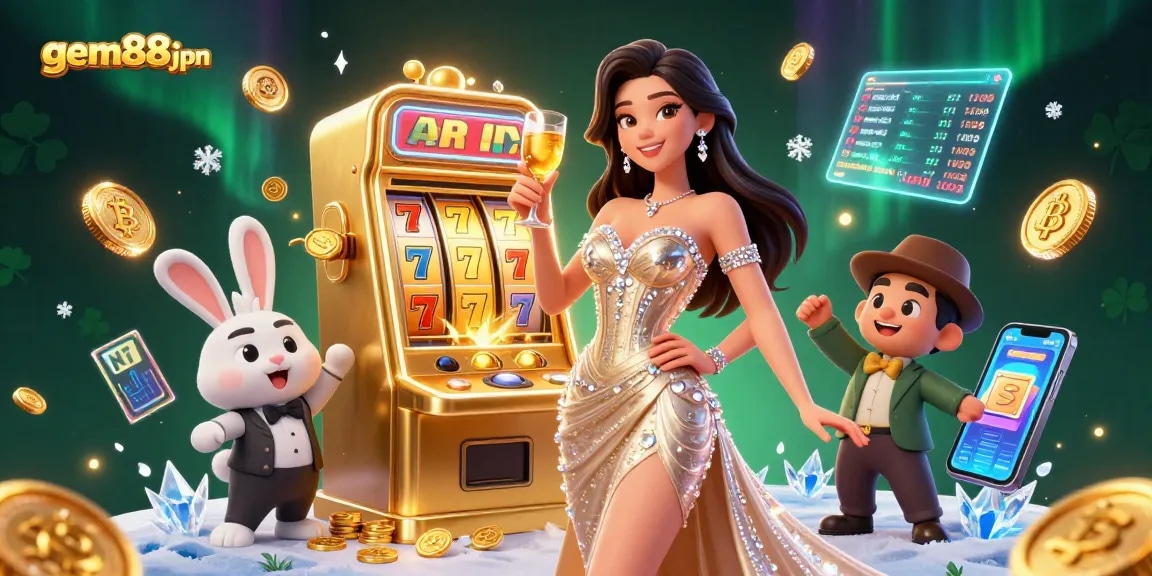 Experience the thrill of winning at gem88jpn with a dazzling casino scene full of excitement.