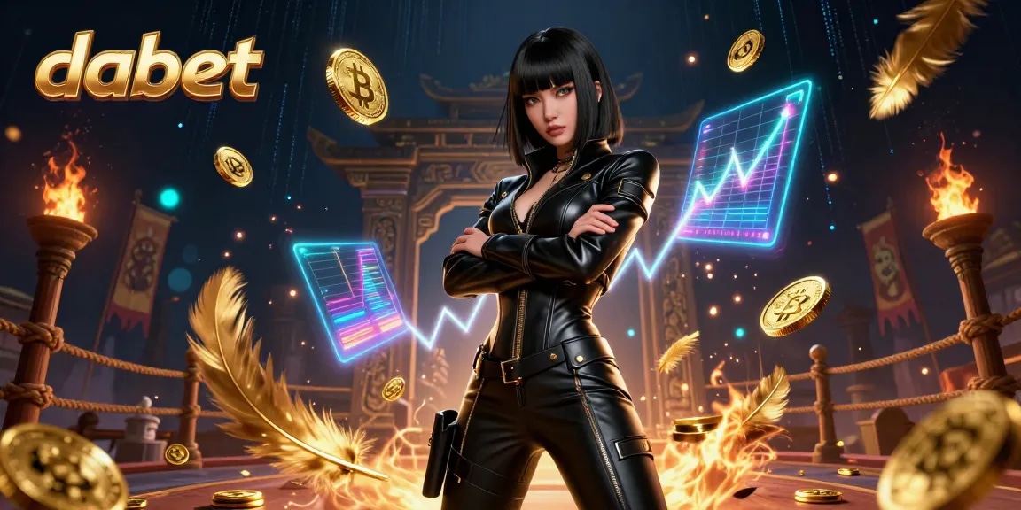 Dabet elevates online gaming with stunning visuals and immersive design in a vibrant casino scene.