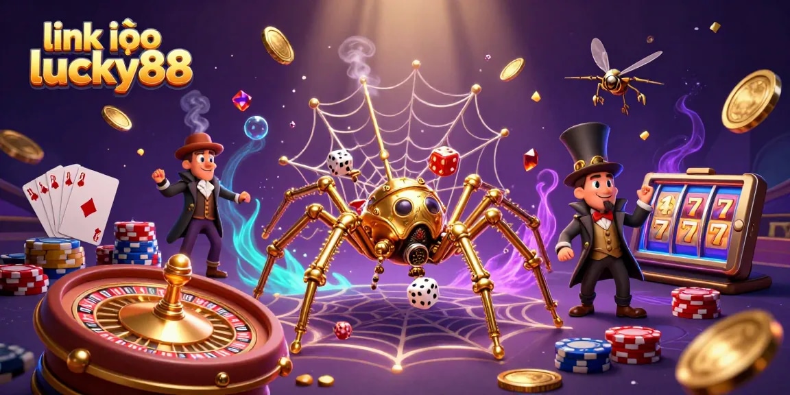 Experience the thrill of gambling with link vào lucky88 featuring vibrant characters and dynamic casino elements.
