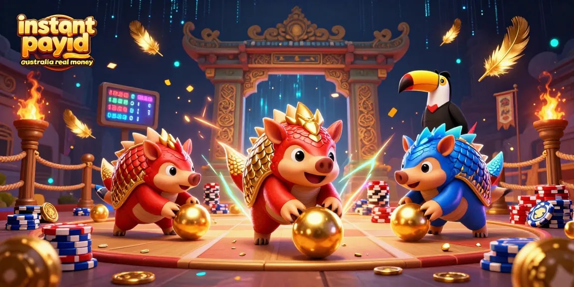 Engage in instant payid pokies Australia real money with exciting game action featuring colorful pangolins.