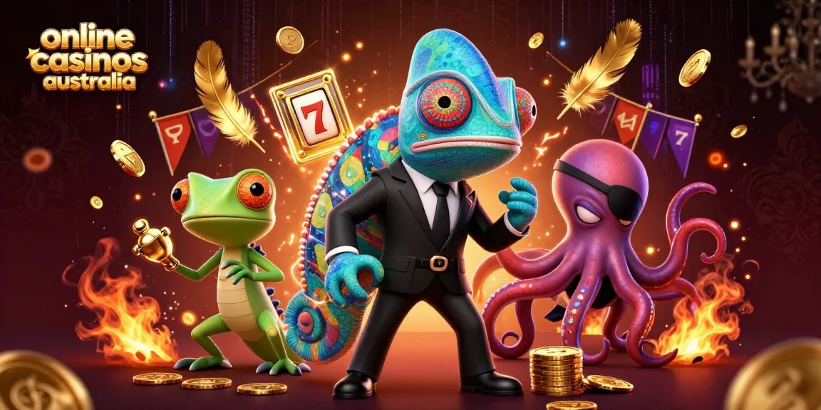 Play the best online casinos Australia with vibrant characters and thrilling gambling elements.