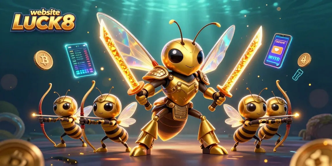 Engage in thrilling gameplay at website LUCK8 with vibrant elements and rich 3D casino illustrations.