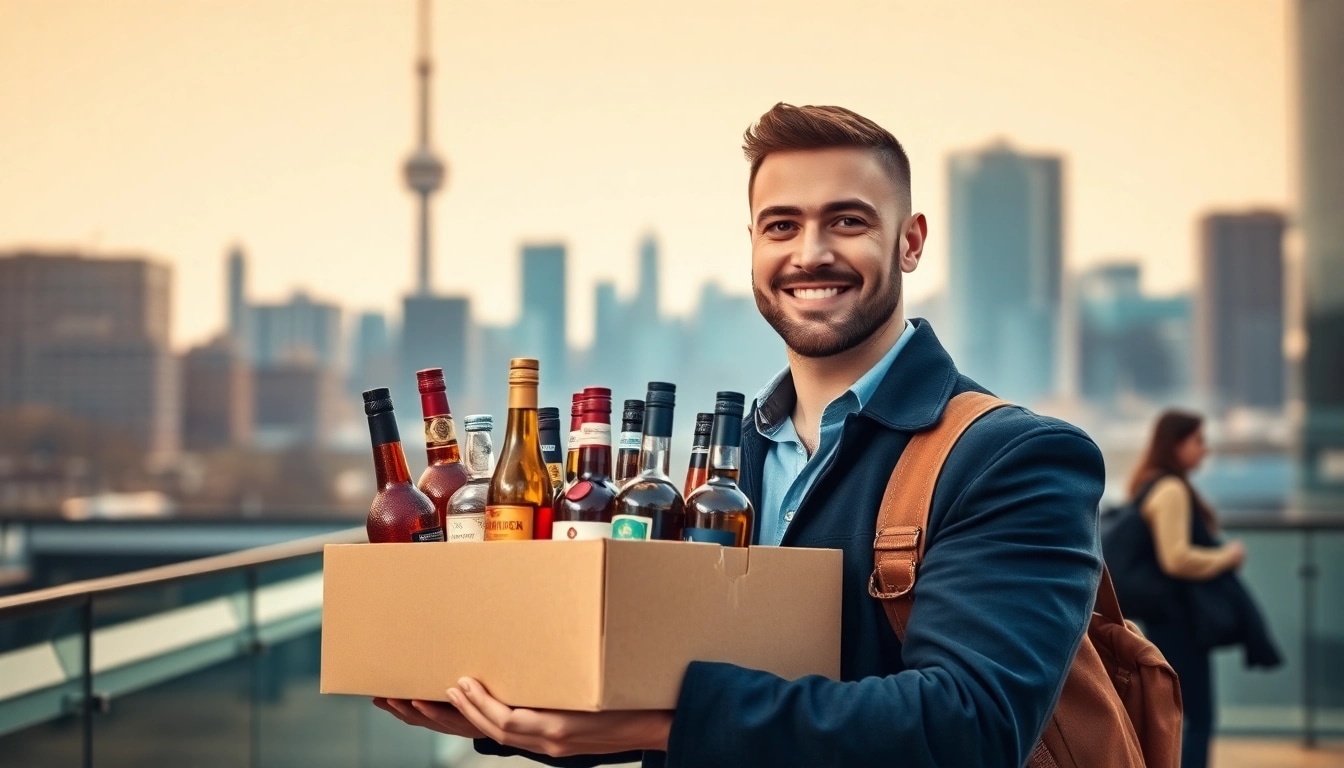 Enjoy fast and convenient liquor delivery Toronto services with a friendly delivery expert.