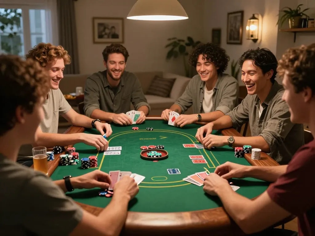Enjoying an exciting night of poker with friends, Lu88 uy tín reflected in the friendly atmosphere.
