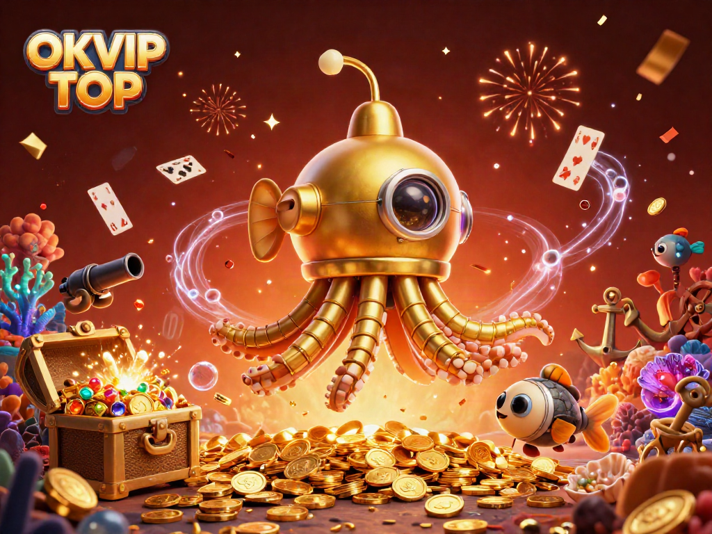 Experience thrilling gaming with OKVIP TOP's colorful underwater casino adventure