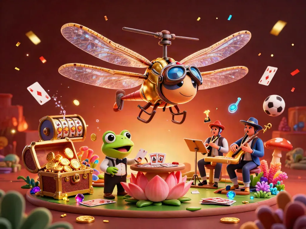 Experience exciting card deals at xx88com in a vibrant casino scene filled with animated characters.