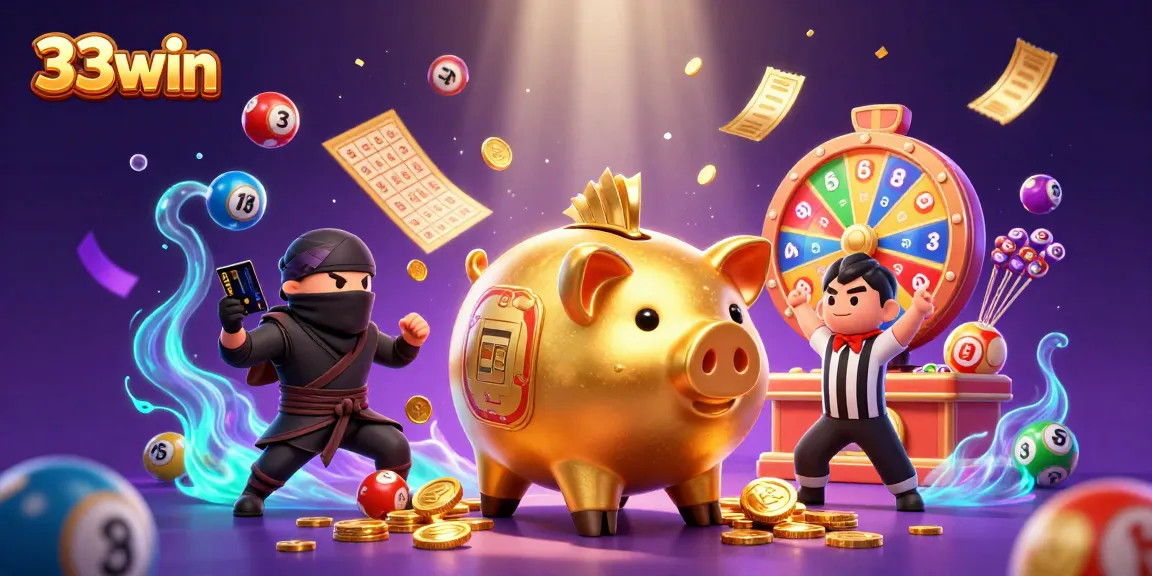 33win immersive gaming experience featuring exciting characters and dynamic visuals in a vibrant casino scene.
